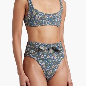 VERONICA BEARD NWT Blue Paisley Bikini Set